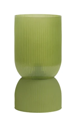 Light en Living Tafellamp LED PHOEBE glas olijfgroen Ø14x27,5 cm New