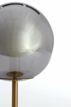Light en Living Tafellamp Ø20x43 cm MEDINA glas smoke+goud Best
