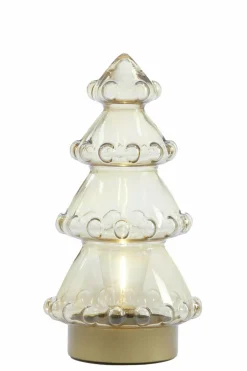 Light en Living Tafellamp LED Ø15x28.5 cm TREE olie geel+goud Discount