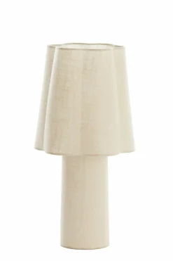 Light en Living Tafellamp Ø25X50 Cm Musaby linnen naturel New