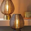 Light en Living Tafellamp Suneko antiek brons - Ø 25 x 34 cm Best