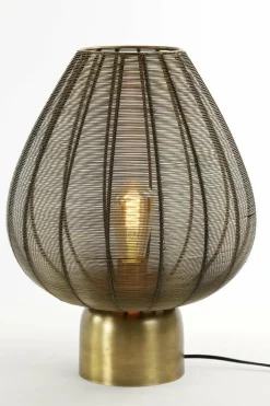Light en Living Tafellamp Suneko antiek brons - Ø 25 x 34 cm Best
