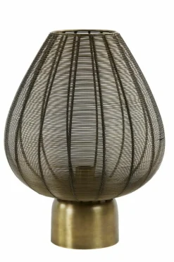 Light en Living Tafellamp Suneko antiek brons - Ø 25 x 34 cm Best