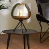 Light en Living Tafellamp Ø30x43 cm MAYSON mat zwart+glas smoke Discount