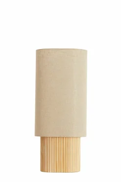 Light en Living Tafellamp 30x20x70 cm LASLO hout natural+linnen naturel Discount