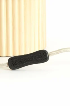Light en Living Tafellamp 30x20x70 cm LASLO hout natural+linnen naturel Discount
