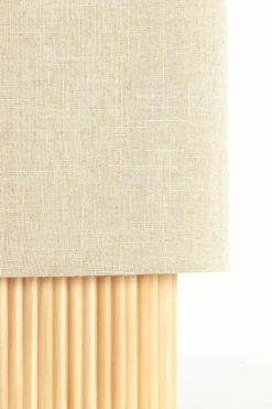 Light en Living Tafellamp 30x20x70 cm LASLO hout natural+linnen naturel Discount