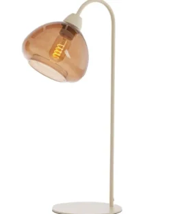 Light en Living Tafellamp 31,5x20x61 cm BISHO glas bruin+zand Outlet