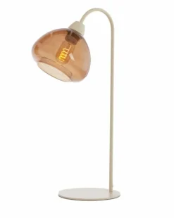 Light en Living Tafellamp 31,5x20x61 cm BISHO glas bruin+zand Outlet