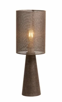 Light en Living Tafellamp Ø20x58 cm MICKY linnen bruin