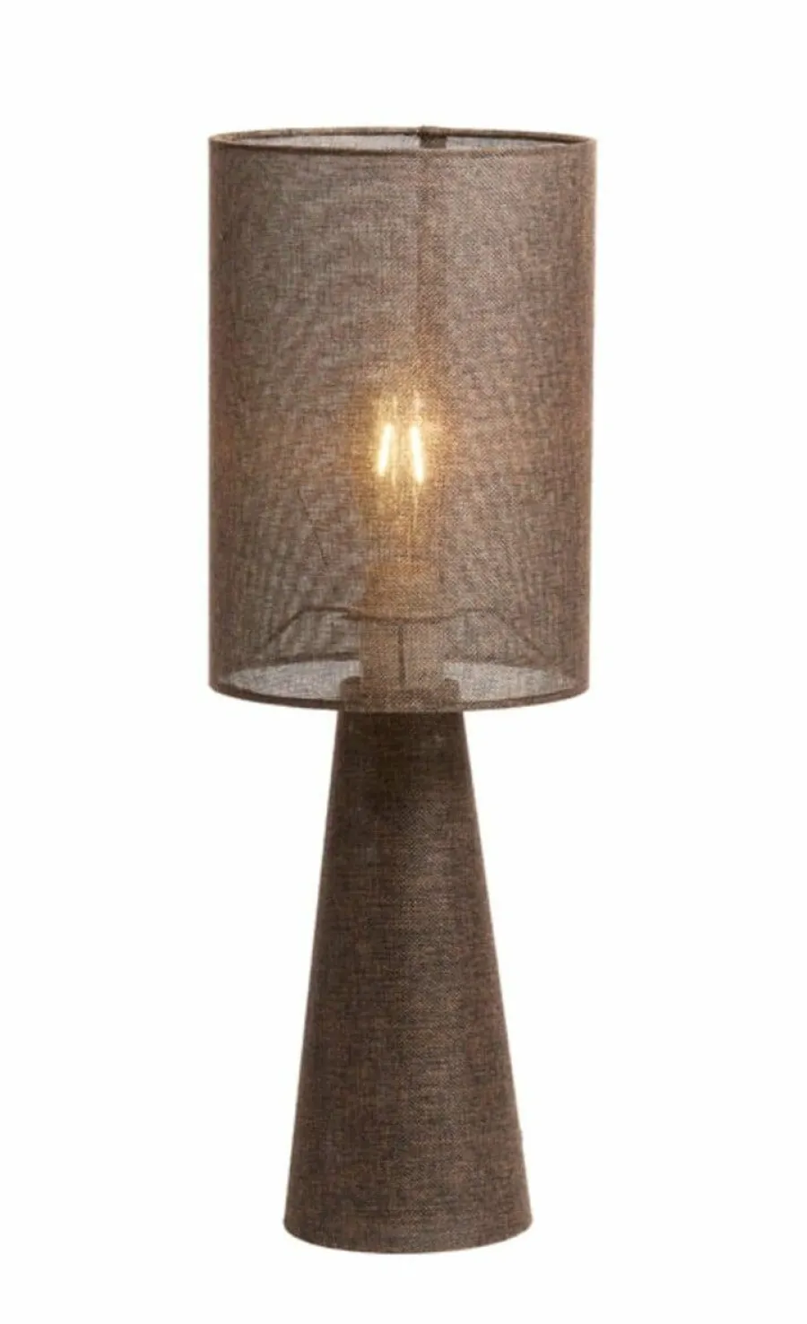 Light en Living Tafellamp Ø20x58 cm MICKY linnen bruin