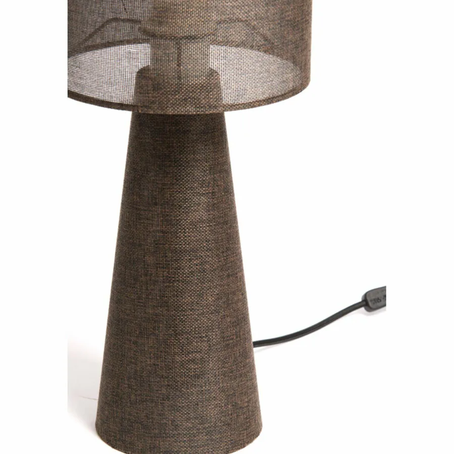Light en Living Tafellamp Ø20x58 cm MICKY linnen bruin