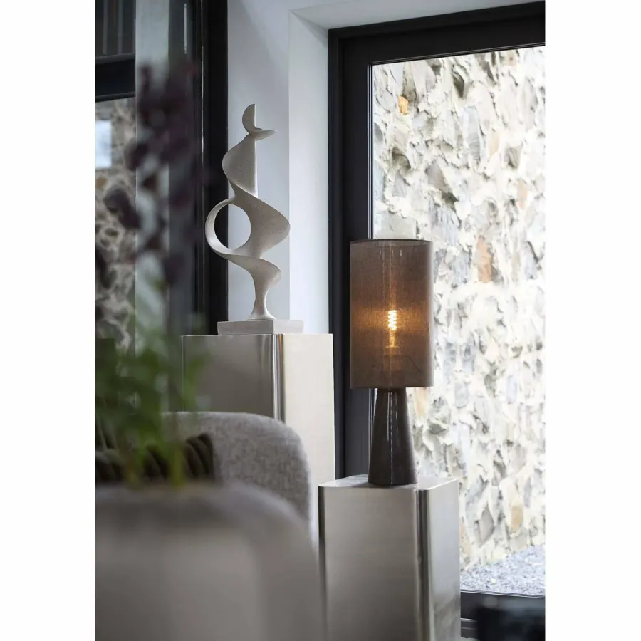 Light en Living Tafellamp Ø20x58 cm MICKY linnen bruin