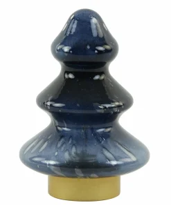 Light en Living Tafellamp LED Ø14x20 cm TREE glas donker blauw+goud