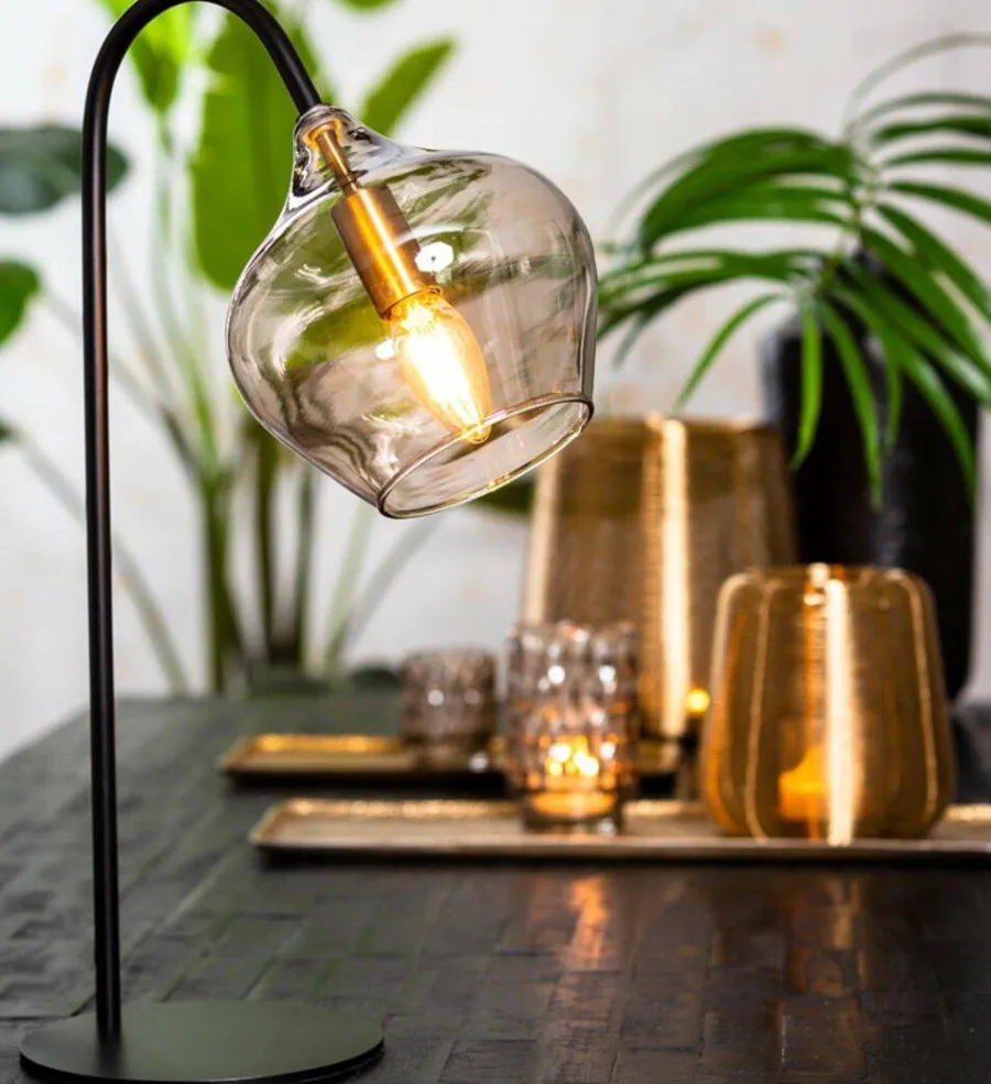 Light en Living Tafellamp RAKEL Antique brass of zwart Online