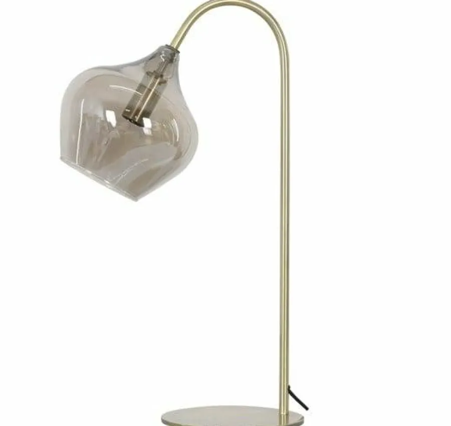 Light en Living Tafellamp RAKEL Antique brass of zwart Online