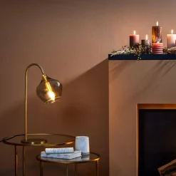 Light en Living Tafellamp RAKEL Antique brass of zwart Online