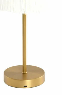 Light en Living Tafellamp LED Ø17x35 cm DINY antiek brons+crème