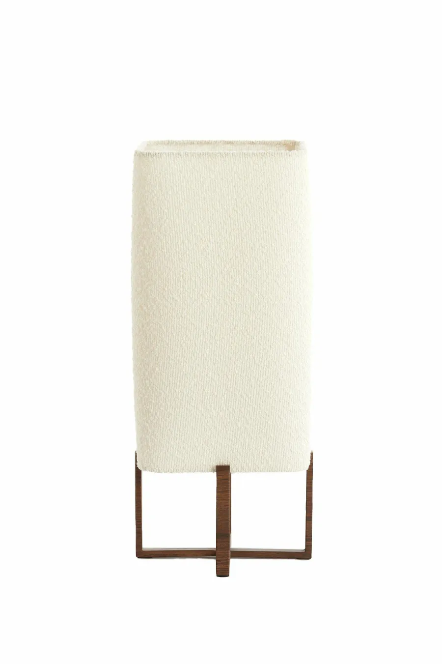 Light en Living Tafellamp 21,5X21,5X50,5 Cm WYN hout D Bruin+Boucl Creme Discount