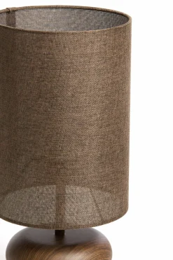 Light en Living Tafellamp Ø22x50,5 cm DANIALO houtprint bruin Discount