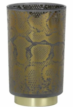 Light en Living Tafellamp LED SNAKE Glas Grijs, zwart groot Best