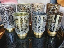 Light en Living Tafellamp LED SNAKE Glas Grijs, zwart groot Best