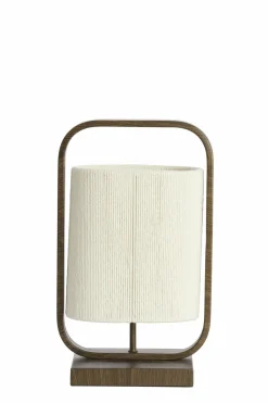 Light en Living Tafellamp 22,5x15x37,5 cm LECCE donkerbruin + touw naturel Hot
