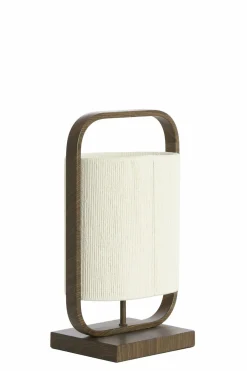 Light en Living Tafellamp 22,5x15x37,5 cm LECCE donkerbruin + touw naturel Hot