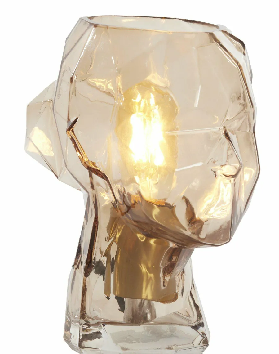 Light en Living Tafellamp Ø20x25 cm HEAD glas bruin vrouw Clearance