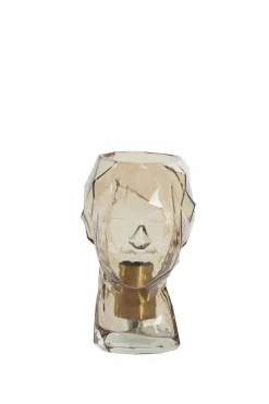 Light en Living Tafellamp Ø20x25 cm HEAD glas bruin vrouw Clearance