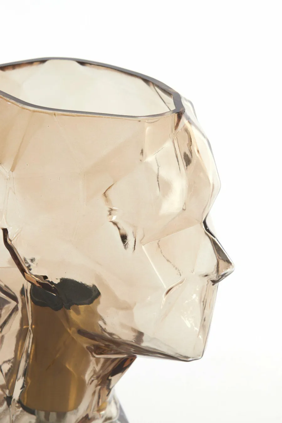 Light en Living Tafellamp Ø20x25 cm HEAD glas bruin vrouw Clearance
