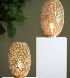 Light en Living Tafellamp SINULA goud - 2 maten Sale