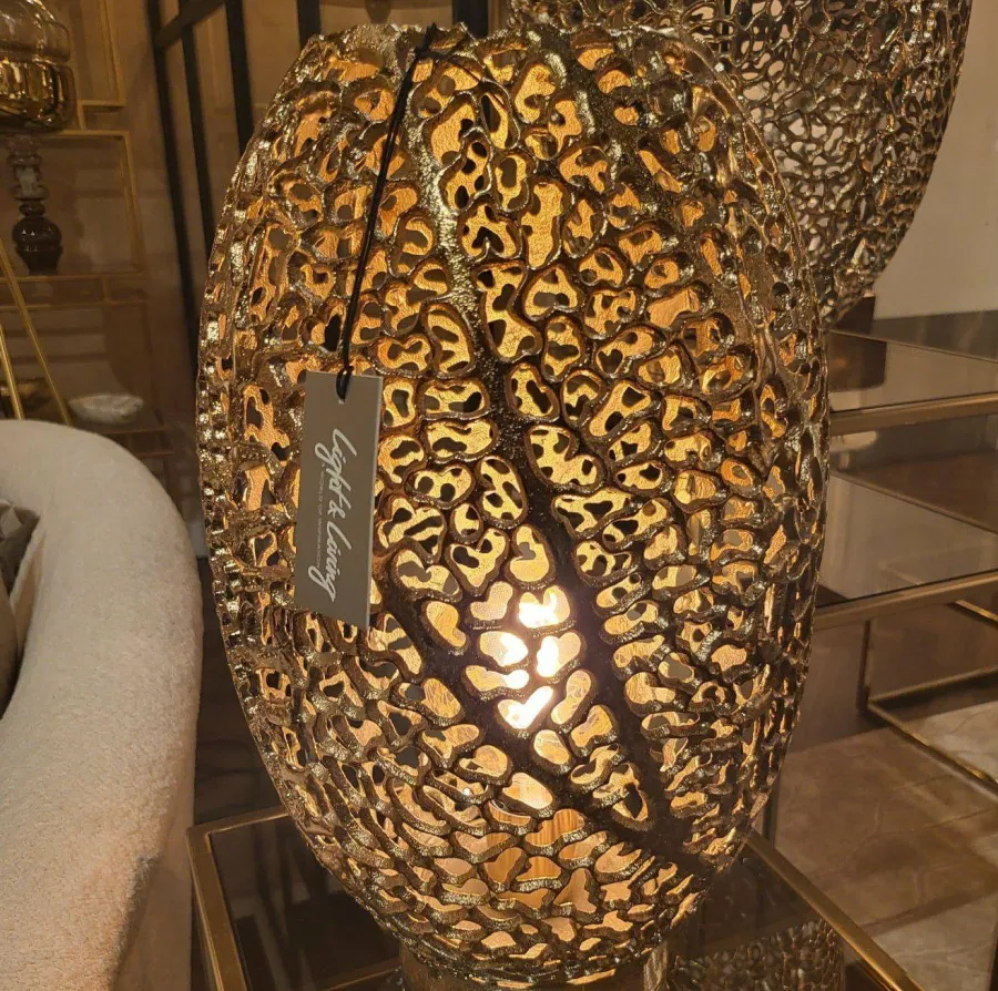 Light en Living Tafellamp SINULA goud - 2 maten Sale