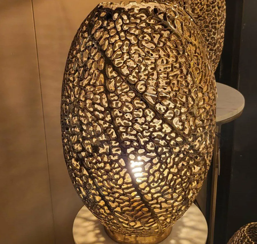 Light en Living Tafellamp SINULA goud - 2 maten Sale