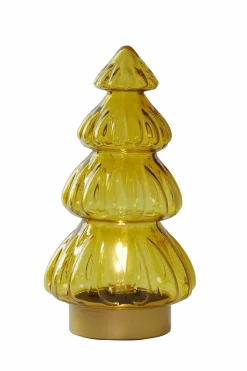 Light en Living Tafellamp LED Ø15x28 cm TREE glas glans okergeel Sale