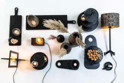 Light en Living Tafellamp 21x21x30 cm MACE mat zwart Sale