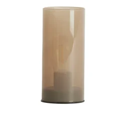 Light en Living Tafellamp LED Ø7x15 cm VAZOLLA glas melk zand Online