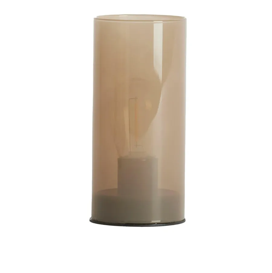 Light en Living Tafellamp LED Ø7x15 cm VAZOLLA glas melk zand Online