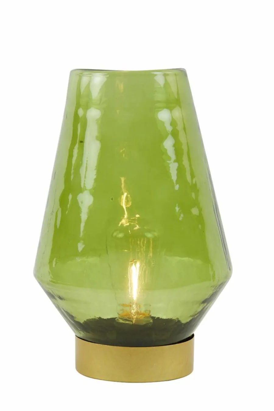 Light en Living Tafellamp LED JAYA glas groen+goud Hot
