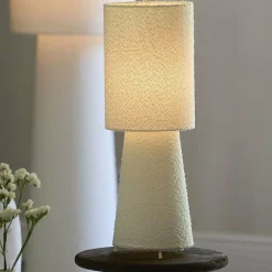 Light en Living Tafellamp Ø20x57,5 cm MICKY bouclé crème Best