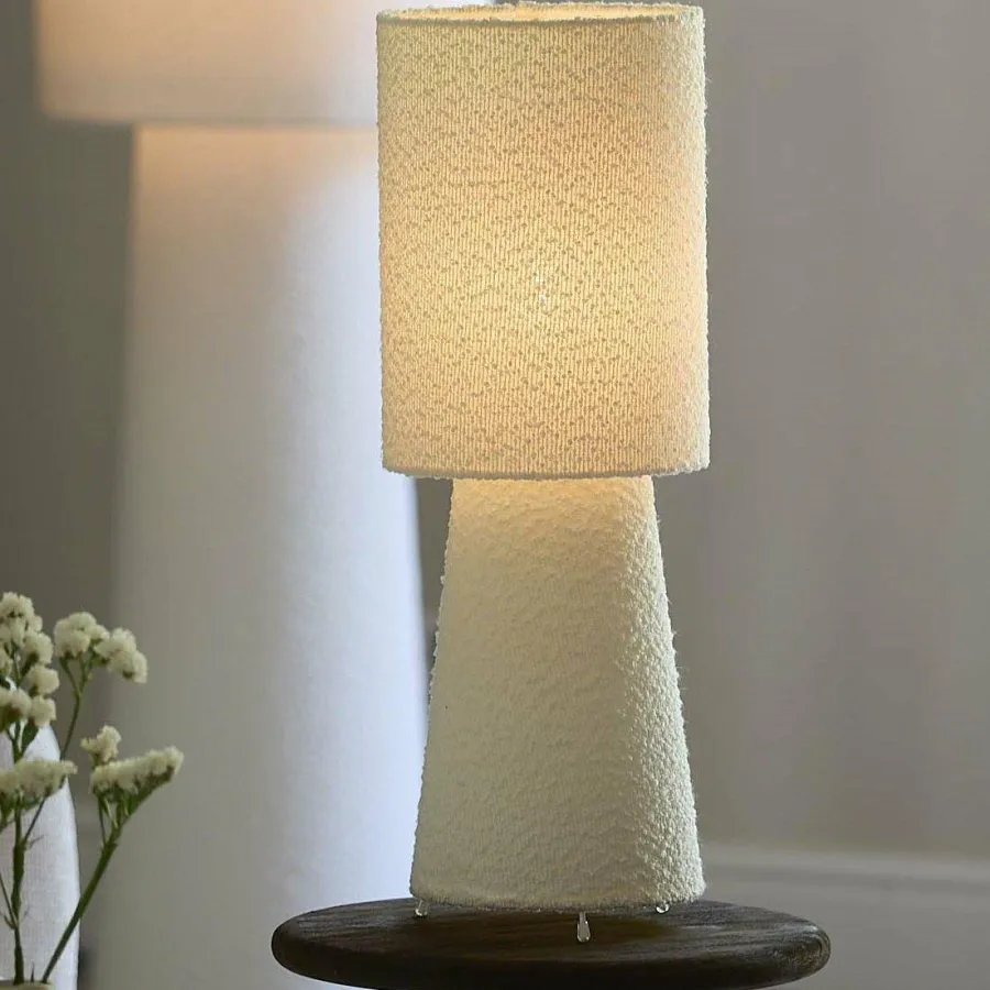 Light en Living Tafellamp Ø20x57,5 cm MICKY bouclé crème Best