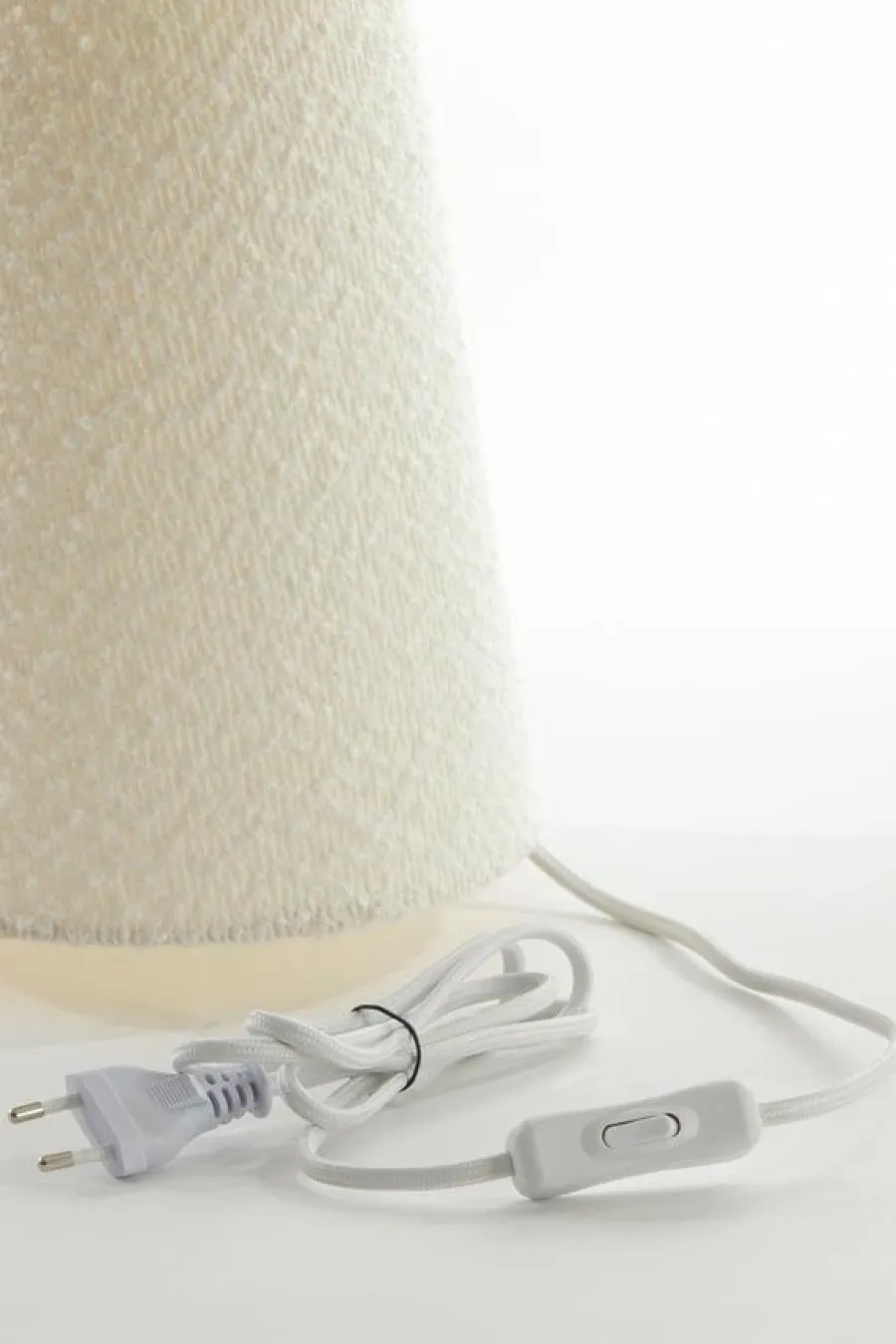 Light en Living Tafellamp Ø20x57,5 cm MICKY bouclé crème Best