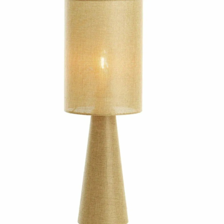 Light en Living Tafellamp Ø20x58 cm MICKY linnen olijf groen New