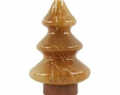 Light en Living Tafellamp LED Ø14x20 cm TREE glas karamel+koper Hot