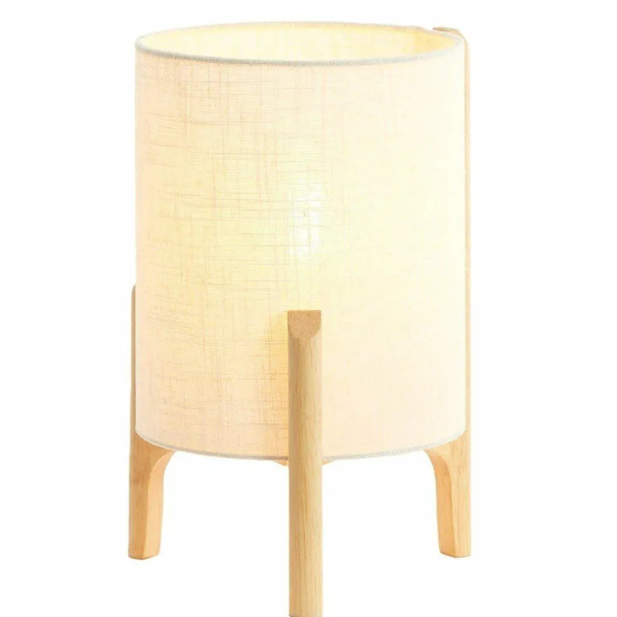 Light en Living Tafellamp Ø22x33 cm LITTO naturel+linnen wit Hot
