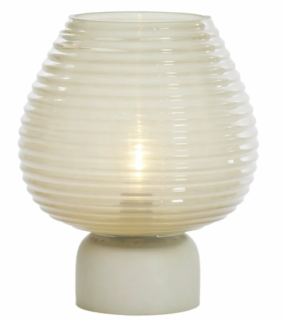 Light en Living Tafellamp LED Ø22x27 cm ALENNA glas groen grijs Outlet