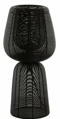 Light en Living Tafellamp Ø24x54 cm ABOSO mat zwart New