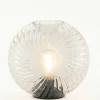 Light en Living Tafellamp LED MILADO glas zand - 16,5 x 7 x 16,5 cm Discount