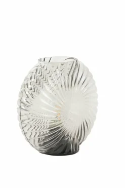 Light en Living Tafellamp LED MILADO glas zand - 16,5 x 7 x 16,5 cm Discount