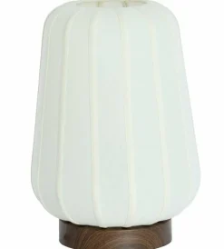 Light en Living Tafellamp Ø30x41,5 cm BIBURY hout print donker bruin+wit Hot